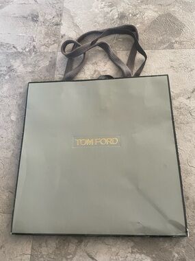 Tom Ford Olive Green & Gold Gift Tote Bag